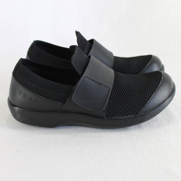 Alegria Traq Qwik Black Out Shoes Womens Size 38 US 8 Mesh Comfort QWI-5002 - Picture 5 of 10